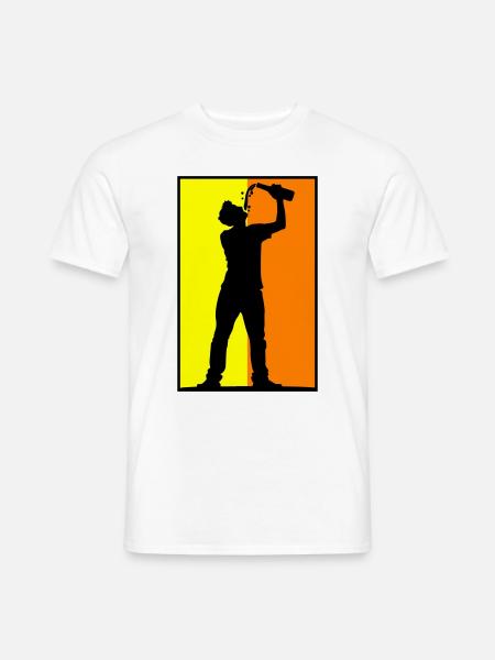 Drinker Beer - Men's T-Shirt - white