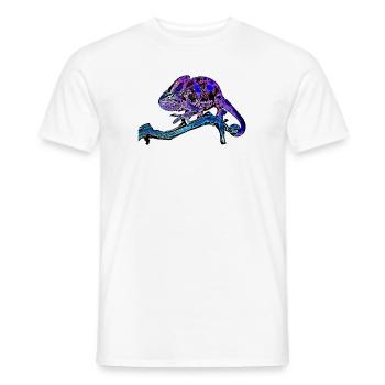 Chamäleon - Männer T-Shirt - Weiß - Vorne - AI Model Male 178 dark (178cm)