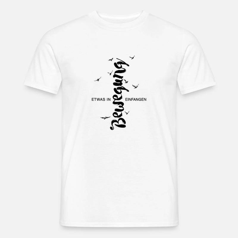 Etwas in Bewegung einfangen - Männer T-Shirt - Weiß