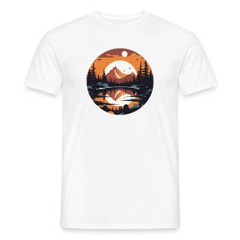 Sonnenuntergang Outdoor Natur - Männer T-Shirt - Weiß - Vorne - AI Model Male 178 dark (178cm)