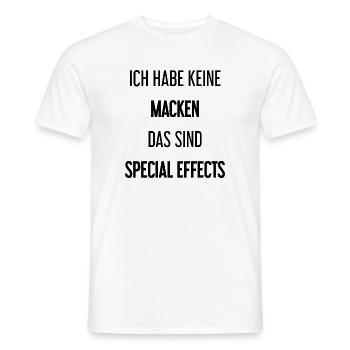 Keine Macken, nur Special Effects! - Männer T-Shirt - Weiß - Vorne - AI Model Male 178 dark (178cm)