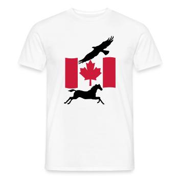Liberté au Canada Don du Canada - T-shirt homme - blanc - Devant - AI Model Male 178 dark (178cm)
