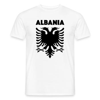 Albania schwarz - Männer T-Shirt - Weiß - Vorne - AI Model Male 178 dark (178cm)