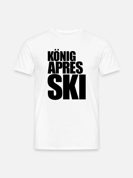 apres ski après-ski - Männer T-Shirt - Weiß