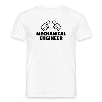 Mechanical engineer - T-shirt homme - blanc - Devant - AI Model Male 178 dark (178cm)