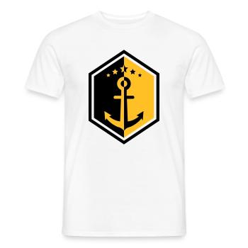 Sailor / Marine / Marin / Boat / Sea / Navy - Men's T-Shirt - white - Front - AI Model Male 178 dark (178cm)