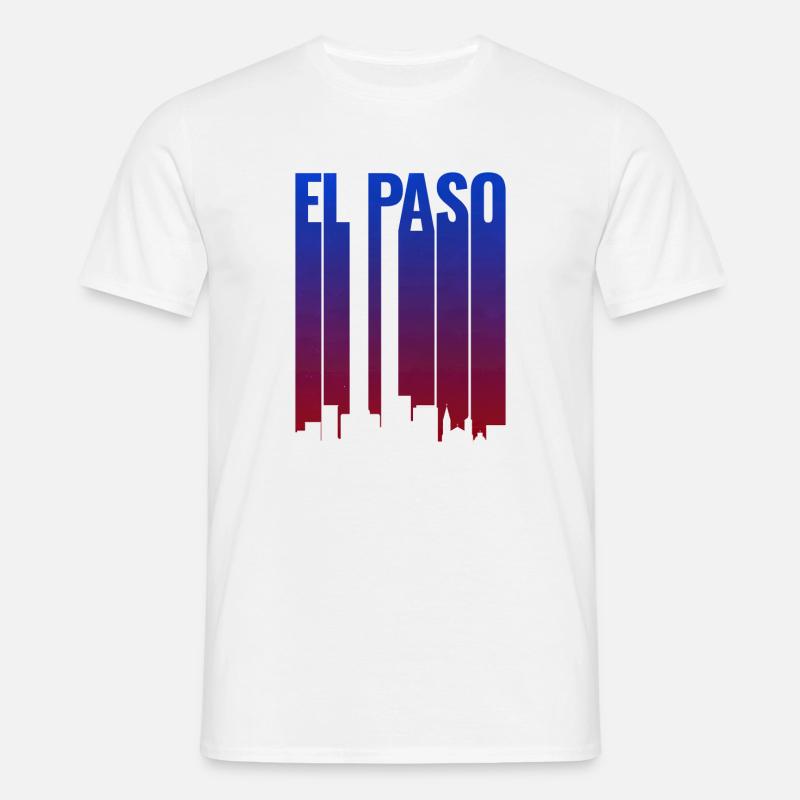 El Paso Skyline Gradient - Men's T-Shirt - white