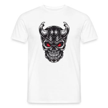 Schädel - Männer T-Shirt - Weiß - Vorne - AI Model Male 178 dark (178cm)