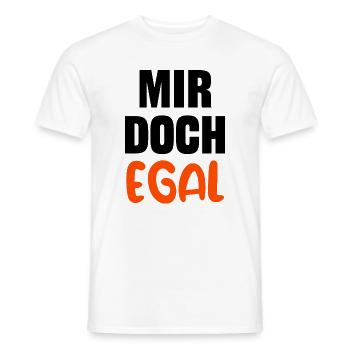 I don't care Statement Indifferent Chill - Men's T-Shirt - white - Front - AI Model Male 178 dark (178cm)