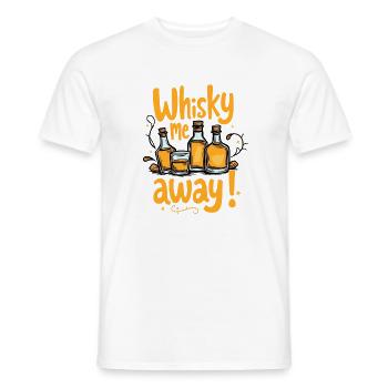 WHISKY ME AWAY! WHISKY - Männer T-Shirt - Weiß - Vorne - AI Model Male 178 dark (178cm)