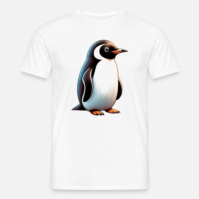 Pingvin - Mænd T-shirt - hvid