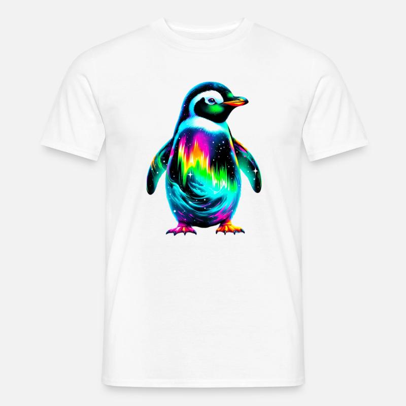 Pinguin - Männer T-Shirt - Weiß