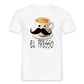 espresso - Männer T-Shirt - Weiß - Vorne - AI Model Male 178 dark (178cm)