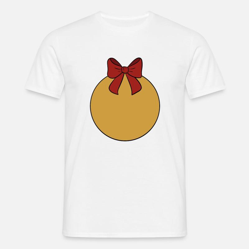 Weihnachtskugel  - Männer T-Shirt - Weiß