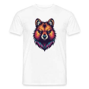 Colored Quokka Portrait - Men's T-Shirt - white - Front - AI Model Male 178 dark (178cm)