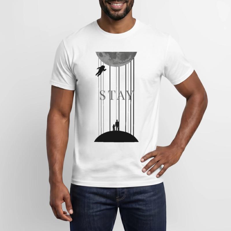 Interstellaire spatial avec séjour en code Morse T-shirt homme
