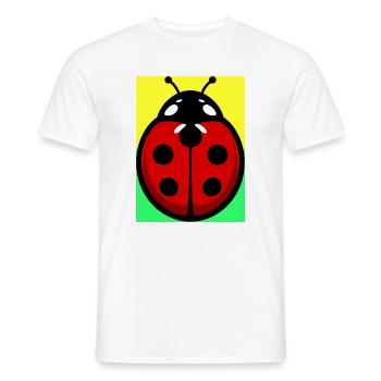 ladybird - Men's T-Shirt - white - Front - AI Model Male 178 dark (178cm)