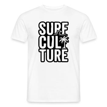 Surfer Shirt, Bag, Hoodie, Tasse, Cap - Männer T-Shirt - Weiß - Vorne - AI Model Male 178 dark (178cm)