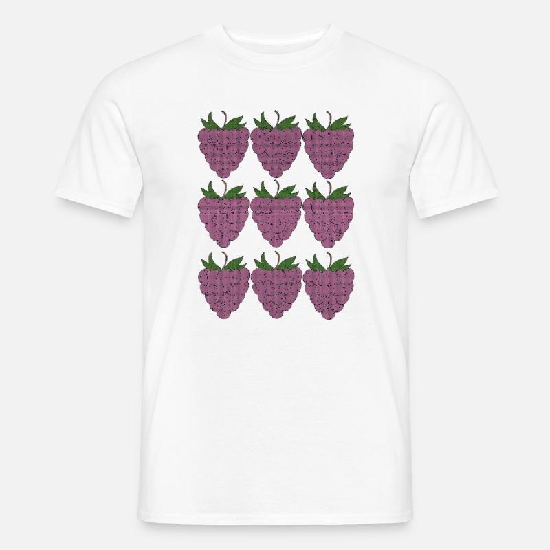 raspberry pattern textile Men’s T-shirt