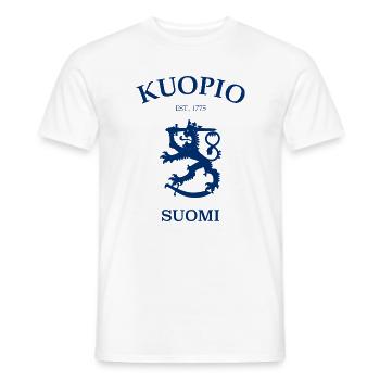 Kuopio Suomi, Finlande, Finlande - T-shirt homme - blanc - Devant - AI Model Male 178 dark (178cm)