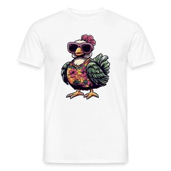 Turkey Comic Holiday - Men's T-Shirt - white - Front - AI Model Male 178 dark (178cm)