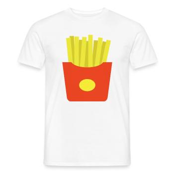 Pommes frites - Männer T-Shirt - Weiß - Vorne - AI Model Male 178 dark (178cm)