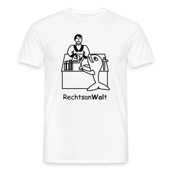 TIB_An-Wal-t - Männer T-Shirt - Weiß - Vorne - AI Model Male 178 dark (178cm)