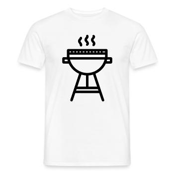 barbecue - T-shirt homme - blanc - Devant - AI Model Male 178 dark (178cm)