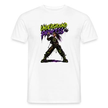 Princesse Underground Neon Punk - T-shirt homme - blanc - Devant - AI Model Male 178 dark (178cm)