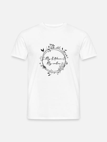 Meine Küche meine Regeln - Männer T-Shirt - Weiß