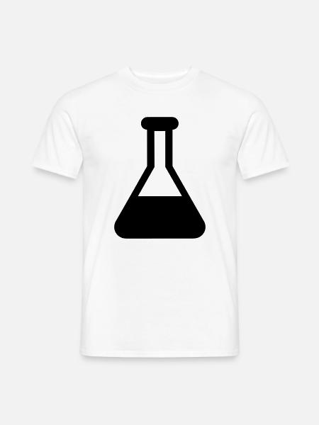 Chemielabor Erlenmeyer Flask - Männer T-Shirt - Weiß