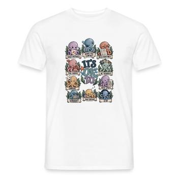 Anders sein ist okay – Neurodiversität - Männer T-Shirt - Weiß - Vorne - AI Model Male 178 dark (178cm)