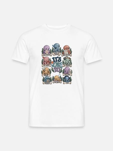 Anders sein ist okay – Neurodiversität - Männer T-Shirt - Weiß