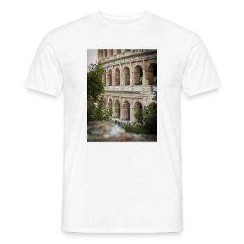 Kolosseumsbögen und Grünflächen - Männer T-Shirt - Weiß - Vorne - AI Model Male 178 dark (178cm)