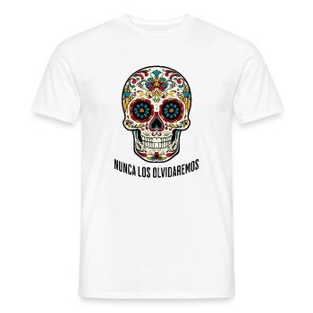 Día de los Muertos – Nunca Los Olvidaremos - Männer T-Shirt - Weiß - Vorne - AI Model Male 178 dark (178cm)