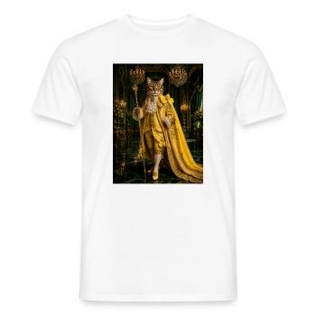 Barocke Goldene Königskatze - Männer T-Shirt - Weiß - Vorne - AI Model Male 178 dark (178cm)