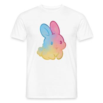 Pastell-Regenbogenhase - Männer T-Shirt - Weiß - Vorne - AI Model Male 178 dark (178cm)