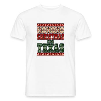HoHoHo Weihnachten in Texas - Männer T-Shirt - Weiß - Vorne - AI Model Male 178 dark (178cm)