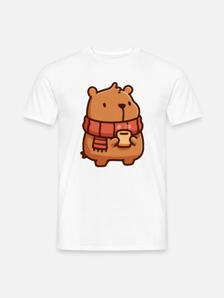 Kapybara-kleines Nagetier - Männer T-Shirt - Weiß
