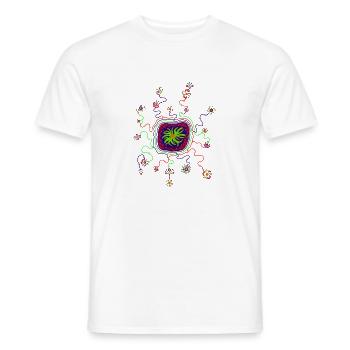 Surya-Glyphe - Männer T-Shirt - Weiß - Vorne - AI Model Male 178 dark (178cm)