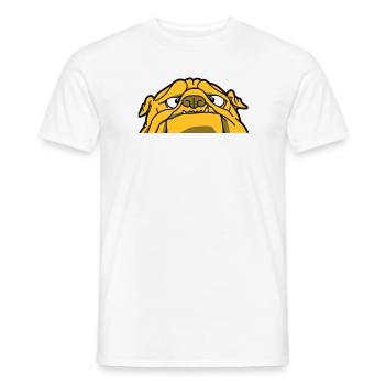 Eine englische Bulldogge - Männer T-Shirt - Weiß - Vorne - AI Model Male 178 dark (178cm)