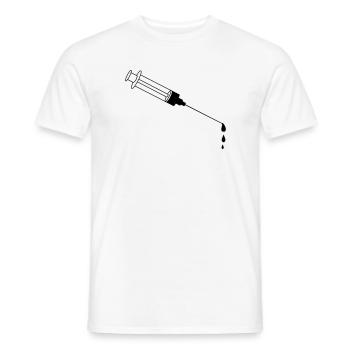 Blood Syringe - Männer T-Shirt - Weiß - Vorne - AI Model Male 178 dark (178cm)