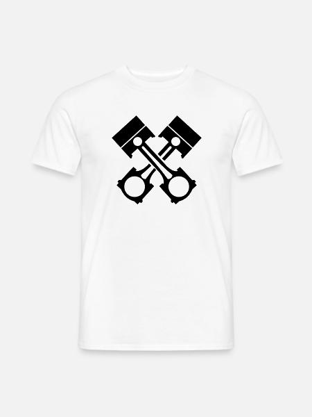 Piston - T-shirt homme - blanc