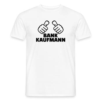 Bankkaufmann - Männer T-Shirt - Weiß - Vorne - AI Model Male 178 dark (178cm)