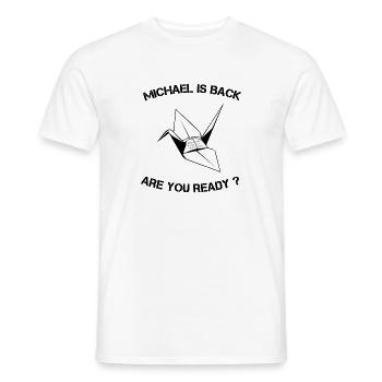 Michael is back, prison break, fan, gift, offer - Men's T-Shirt - white - Front - AI Model Male 178 dark (178cm)