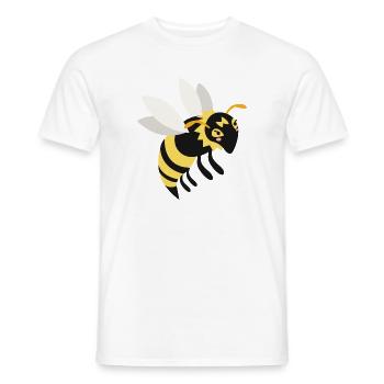 wasp - Men's T-Shirt - white - Front - AI Model Male 178 dark (178cm)