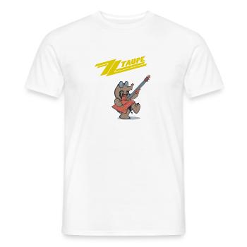 ZZ Taupe - Men's T-Shirt - white - Front - AI Model Male 178 dark (178cm)