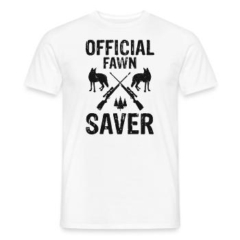 Conception de chasseur de coyote pour la chasse au coyote - T-shirt homme - blanc - Devant - AI Model Male 178 dark (178cm)