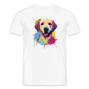 Labrador - Men's T-Shirt - white - Front - AI Model Male 178 dark (178cm)