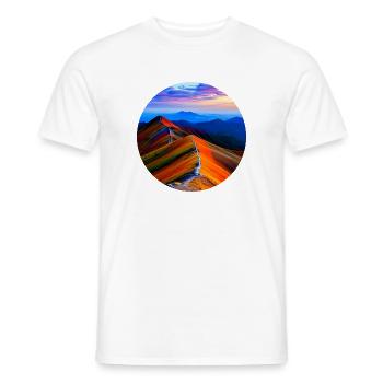 Buntes Gebirge - Männer T-Shirt - Weiß - Vorne - AI Model Male 178 dark (178cm)